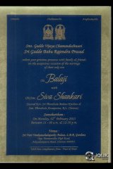 Rajendra Prasad Son Wedding Invitation Cards